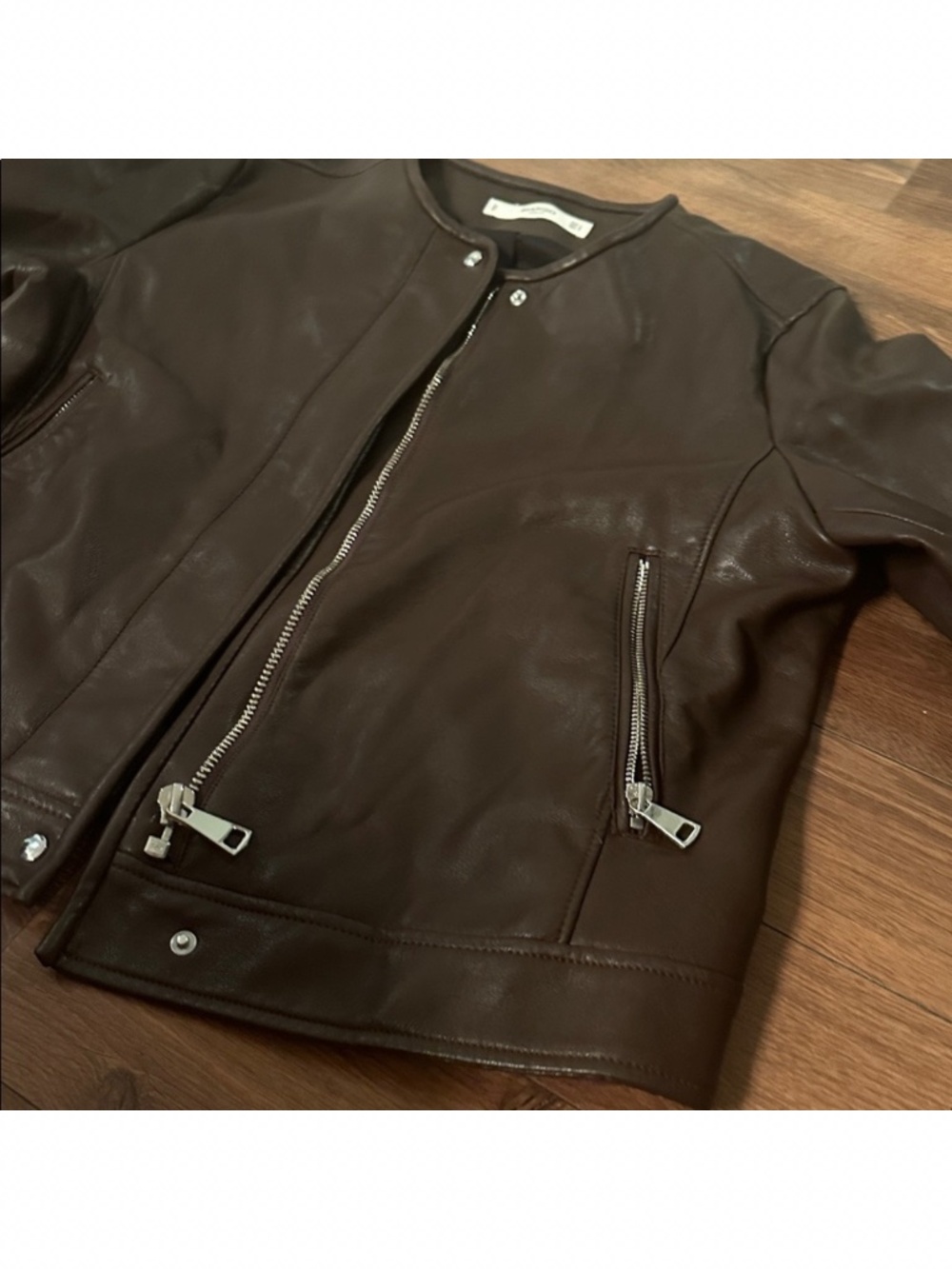 Mango leather jacket Large - Picture 7 of 8